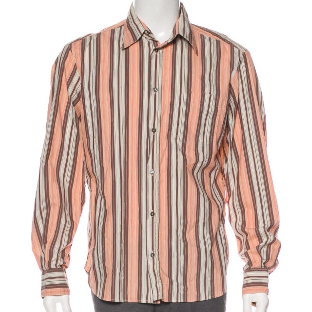Dolce & Gabanna Men’s Striped Woven Shirt US-44 IT-54